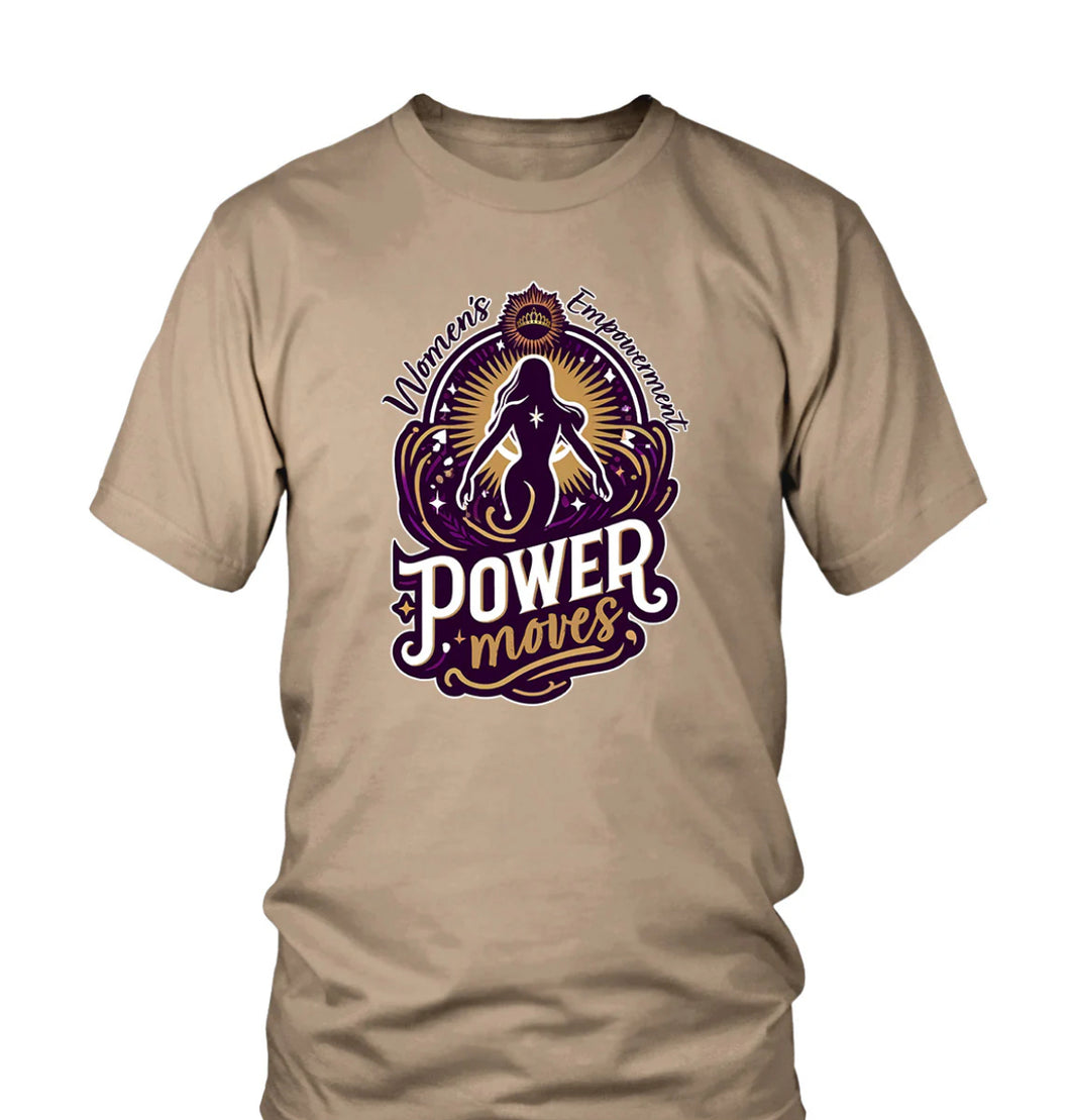 Sand Women's Empowerment T-shirt Inspired by Sarah Jakes Roberts book POWER MOVES